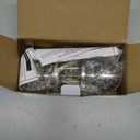 BESTTEN Keyed Entry Door Knob with Lock, Heavy Duty Interior and Exterior Door Lock, Standard Ball, Satin Nickel