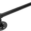 Wall Mount Industrial Paper Towel Holder, Heavy-Duty Retro Country Paper Towel Holder for Kitchen, Bathroom, Bedroom, and Outdoor Use, Black, 13 Inch (1 Pack)