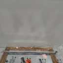 COGOOD Farmhouse Barn Door Mirror - 29" x 22" Rustic Wood Framed Wall Mirror for Bathroom, Living Room, Entryway Wall Decor (Brown)