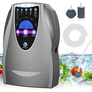 Ozone Machine, 1000mg/h Multipurpose Ozone Machine for Air, Water, Fruits, Vegetables Cleaner Device in Water - Dark Gray
