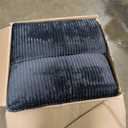 Vesgantti 108" Modular Sectional Sofa, Comfy Cloud Couch with Movable Ottoman Deep Seat Corduroy L Shaped Modular Sofa, Sectional Couches for Living Room, Bedroom and Apartment, Gray