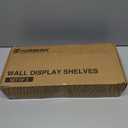 Forbena Gold Floating Shelves for Wall Decor Set of 3, Bathroom Shelves Over Toilet, Modern Display Wall Shelf with Guard Rail for Living Room Bedroom Organizers and Storage - White and Gold (17 Inch)