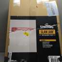 Spalding Regulation Size 18" Steel Basketball Rim with Net Included | Choose from Fixed or Breakaway | Replacement Rim for Indoor or Outdoor Hoop (Breakaway - Slam Jam - Red)