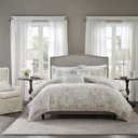 Harbor House Cotton Comforter Set - Trendy Tufted Textured Design, All Season Down Alternative Cozy Bedding with Matching Shams, Suzanna Taupe King/Cal King(110"x96") 3 Piece, King/California King
