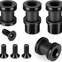 Quick Release Sissy Bar Rack 4 Point Docking Hardware Fit for Harley Davidson Touring Street Glide Electra Glide Road Glide Road King 2009-2024 Black, Aunseek