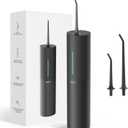 Bigsmile Water Flosser Safe Tonsil Stone Remover Prevent Bad Breath Cordless Portable Dental Irrigator Travel Shower Strong Pick Floss IPX7 (Black