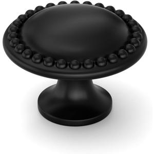 homdiy 20 Pack Black Cabinet Knobs Solid Zinc Alloy Matte Black Cabinet Konbs Ktichen Cupboard Hardware Drawer Dresser Hardware