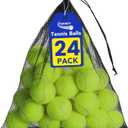 FURWEY Tennis Balls, 12/24/36/80 Pack Bulk Tennis Balls Pressureless Tennis Ball, Come with Mesh Bag for Easy Transport,Pet Dog Playing Balls, Good for Beginner Training Ball