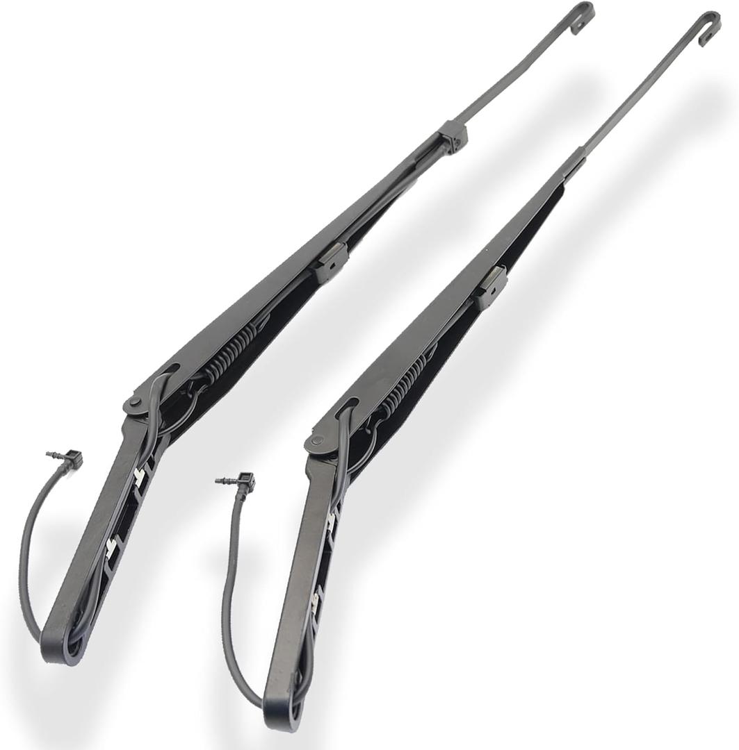 1 Pair Windshield Wiper Arm Replacement Compatible with Cadillac 2002-2007 Chevrolet Silverado Avalanche Suburban GMC Sierra Yukon Replace OE 42694 42547 15139553 15829647 15829648 88958115 (BYGB-009, black)