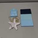 Blulu 5 Pcs Starfish Beach Tiered Tray Decor Coastal Summer Decoration for Home Ocean Blue Table Centerpieces 3 Faux Books Bundle with Twine Rustic Farmhouse Wood House Sign for Office Tabletop Shelf