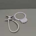 LED Magnifying Lamp for Diamond Painting Tools, 4X & 6X Magnifier LED Light with Clip and Flexible Neck for 5D Diamond Painting and Cross Stitch Tool Accessory Magnifier Lamp, White