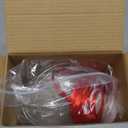 Vercraft 36 Pcs 2025 Christmas Clear Round Frame Ornaments with Red Ribbon, Acrylic Blank Round Photo Frame Bulk, Hanging Photo Ornaments for Christmas Tree Decoration (Classic Style)