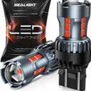 SEALIGHT 7443 7440 LED Bulb Red Brake Lights, T20 7441 7444 992 W21W LED Light Bulb with Projector for Tail Stop Parking Blinker Lights, Pack of 2