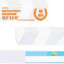 40 PCS Nameplate Pocket,10.3x3.15 Inch Adhesive Desk Nameplates Name Tag Pocket (Thickness 7mil)