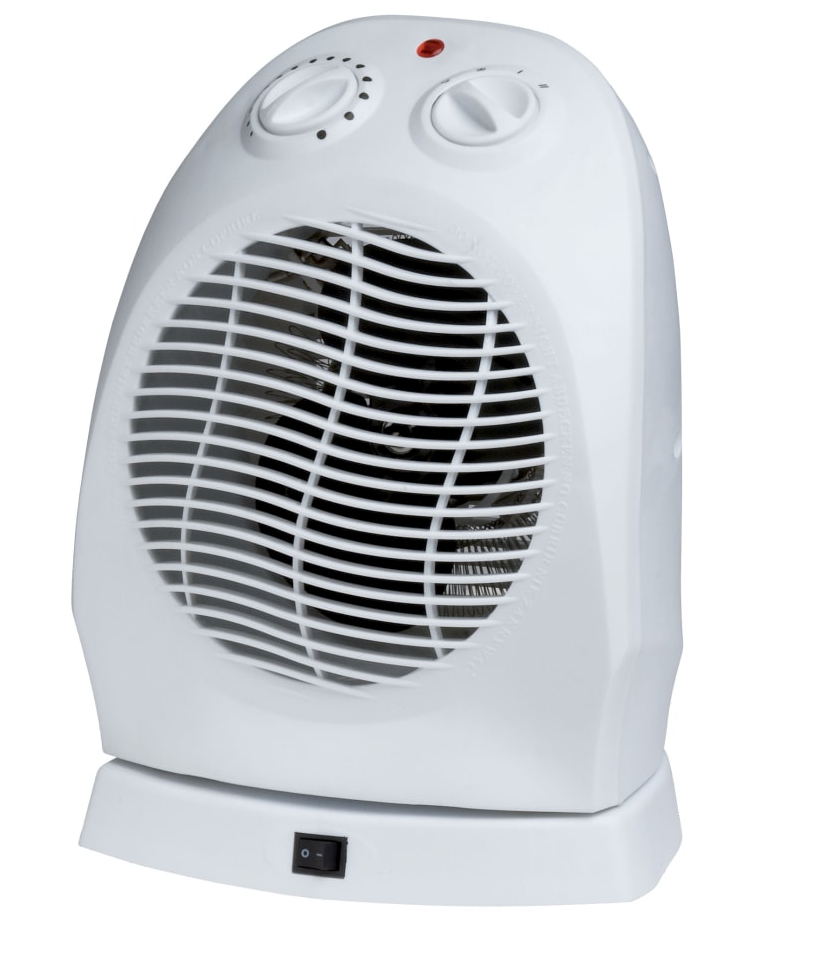 Pro Fusion Heat FH-101A 750/1500 Watt White Oscillating Fan & Heater