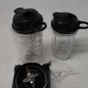 Replacement extractor blade with 18oz 24oz cup and spout lid for Ninja Professional 72oz Countertop Blender Ninja Professional 1000W Blender BL610 30/BL610 BRN 30/BL611C/CO610B/CO650B