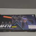 Realistic Toy Gun for Nerf Guns Darts, Foam Blaster - with Scope 100 Soft Bullets 3 Magazines, Semi-Auto Sniper Rifle Electric M416 Machine Guns for Boys 6-12 Age Kids and Adults