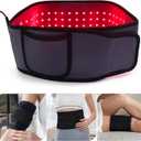 Red Light Therapy Belt Massage Heating Infrared Light Device Portable 660nm&850nm Pad Wrap Pain Relief for Women Men for Back Shoulder Muscle Knee Leg