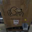 Full Metal Freestanding Dog Gate with Door, 32''Height Foldable Pet Dog Fence for Indoor & Outdoor, 8 Panels Extra Wide Free Standing TallDog Gates for Doorways,House,Stairs,Porch,Deck,Yard (White)