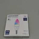 Lightinginside E12 Smart Light Bulbs 60W Equiv., 500LM 6W RGBCW Candelabra Chandelier Candle Bulb Works with Alexa/Google Home/Smart Life, 2.4G WiFi Bluetooth Bulbs, No Hub Required, ETL Listed, 3PCS