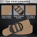 TECEUM Tactical Belt  Coyote B4 S  Heavy-Duty Military, Work, Hiking,Rigger, Utility, EDC Mens Belts  Quick-Release  Nylon Web