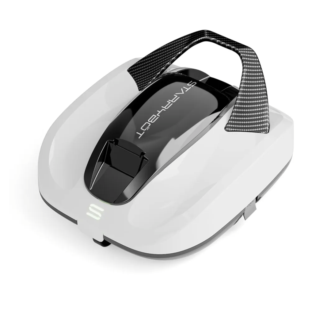 Cordless Robotic Pool Cleaner, Portable Swimming Robotic Pool Vacuum Self-Parking Technology,150Mins Runtime,Pool up to 900 Sq.Ft, Ideal for Above-Ground Pools