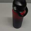 18oz Insulated Stainless Steel Water Bottle, Wide Mouth Double Wall Vacuum, Silicone Straw, Sweat & Leak Proof, BPA Free Insulated Water Flask for Travel, Keep Cold 24h Hot 12h, Red