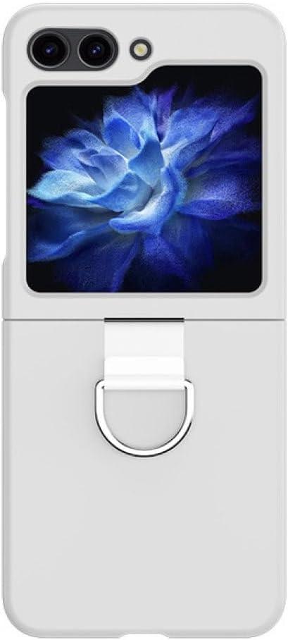 Luxury Fashion Folding Ring Bracket Silk Lanyard Phone Case for Samsung Galaxy Z Flip 5 4 3 Flip5 Shockproof Hard Acrylic Cover,MW,for Samsung Z Flip 4