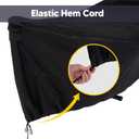 SUNCREAT Hammock Cover, Water-Resistant Polyester Hammock Stand Cover for 11-12ft Stand, Black