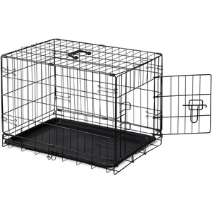 DUMOS 30 Inch Dog Crate, Foldable Puppy Small Medium Dog Cage Pet Kennel