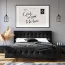 Cute Girly Wall Art Feels So Good To Be Home Vintage Black Postcard Poster Canvas Print Trendy Apartment Aesthetic for Home College Dorm Cool Girl Wall Decor 8x12inch black framed