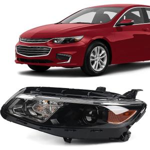 FIONE - For Chevy Malibu Headlight Assembly 2016-2018 Replacement Halogen Headlamp Projector Left Driver Side 84585119 GM2502426