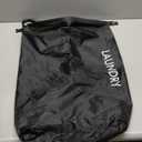 Travel Laundry Bag, Vacuum Compression Dirty Clothes Travel Bag Waterproof Wet Dry Bags Large Capacity Space Saver Bags Reusable Camp Clothes Organizer for Sports College Dorm Laundromat (1 Pcs )Black