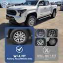 17 Inch Gloss Black Wheel Skins for 2024 2025 2026 Toyota Tacoma SR5, Fits OEM Alloy Wheel #42611-AK011, Snap-On ABS Wheel Covers 4-Pack