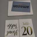Gold Wedding Table Numbers 1-20 - Gold Table Numbers For Wedding Reception 1-20, Paper Table Number Cards, White and Gold Wedding Centerpieces For Party, Birthday, Bridal Shower Decorations