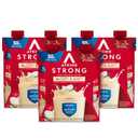 Atkins Strong High Protein Shake, Vanilla Flavored, 30g Protein, Low Carb and Low Sugar Shake, Keto Friendly, Gluten Free, Muscle and Gut Health Support Complex, 12 Count (EXP 05/02/27)