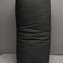 Yoga Bolster (26x10.5x5.5 in) Supportive Yoga Cushion for Restorative Yin Yoga Accessories Rectangular Bolster for Stretching Meditation Pillow 100% Organic Cotton Removable Washable Cover (Dark Grey)