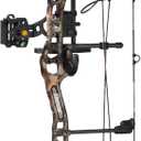 Bear Archery Royale Ready to Hunt Compound Bow Archery Set with Archery Accessories for Adults and Youths, 12- 27 Draw Length, 5-50 Lbs Draw Weight, Up to 290 FPS (Mossy Oak Break Up Country DNA)