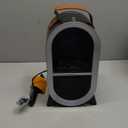 Small Space Heater for Indoor Use, 1500W/750W Portable Electric Fireplace Heater with 3D Flame, Ceramic Heater Fan with Thermostat Overheat & Tipover Protection for Home Office Room Desk, Blue