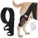 Dog Knee Brace for Torn ACL Hind Leg with Side Stabilizers,Knee Cap Dislocation, Arthritis - Keeps The Joint Warm and Stable - Extra Support - Reduces Pain and Inflammation (M)