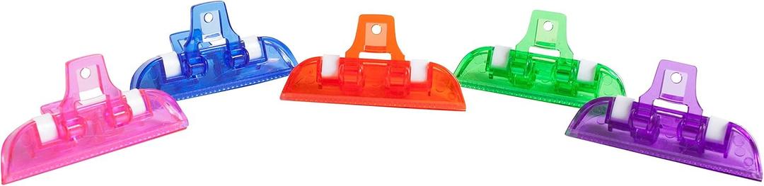 Multi-Clips, Plastic, Assorted Bright colors, 5-Count