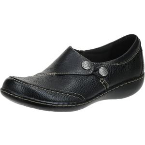 Clarks womens Ashland Lane Q Slip On Loafer, Black, 10 X-Wide US