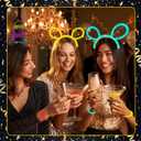 62 Pcs Neon New Year's Eve Party Supplies 2026 Hat Kit for 26 Guest Glow in The Dark Party Supplies Neon Hats, Headbands, Horns, Necklaces for Nye Party Supplies, Happy New Year Eve Neon Decor