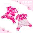 Paiaite Dog Pajamas Onesie: Comfortable Four-Legged Apparel for Small, Medium, & Large Dogs, Polyester Material for Comfort, Wrinkle Resistance, Moisture Wicking, and Stretchiness Pink Pig 3XL