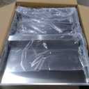 Skyflame Outdoor Grill Cart with Storage on Wheels, Rolling Kitchen Island with Stainless Steel Table Top, Multifunctional BBQ Food Prep Table with Magnetic Single Door for Patio Backyard Garden Deck