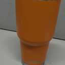 DS 30oz Orange Tumbler Stainless Steel Insulated Travel Mug with Straw Lid Cleaning Brush (30oz Orange)