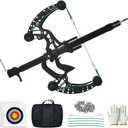 Ball Bearing Bow, Compound Bow Set That Shoots Steel Balls, Right Handed Hunting Bows for Adults, Composite Pulley Bow with Continuous Shooting