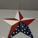 Patriotic Metal Barn Star Wall Decor, 21inch Hanging Country Rustic Star for July 4th Decoration
