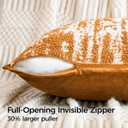 a moment Throw Pillow Covers 20x12 Inch Set of 2, Soft Textured Decorative Tie-Dye Style Cushion Covers, Modern Boho Farmhouse Home Decor Pillow Cases for Couch, Bed, Living Room,Burnt Orange