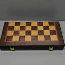 Luxury Large Metal & Acrylic Chess Set with Wooden Chess Board (17”) – Weighted Chess Pieces with 3.5” King, Foldable Tournament Chess Set for Adults and Kids, Professional Chess Game Set